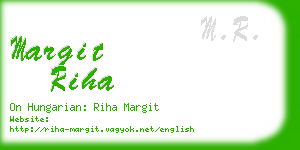 margit riha business card
